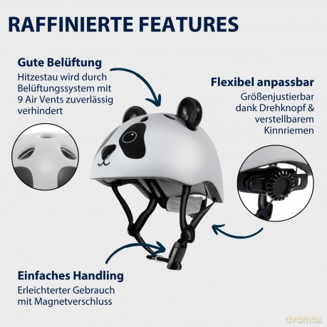 HUDORA Kinderhelm Pandy, Gr. 48-52