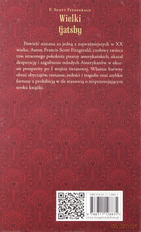 Wielki Gatsby - Francis Scott Fitzgerald [KSIĄŻKA]