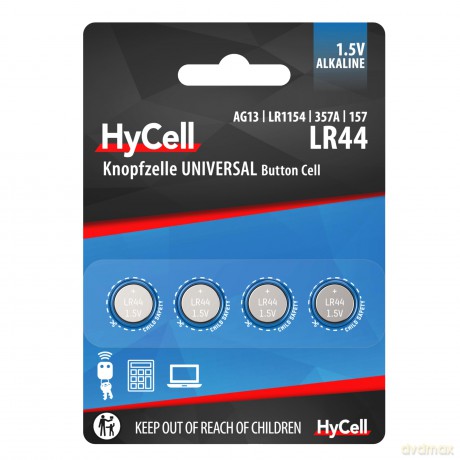 HyCell Knopfzellen LR44 1,5 V