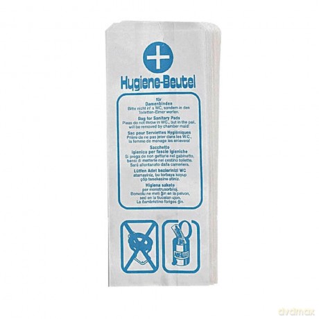 Hygiene-Beutel Papier, 100Stck