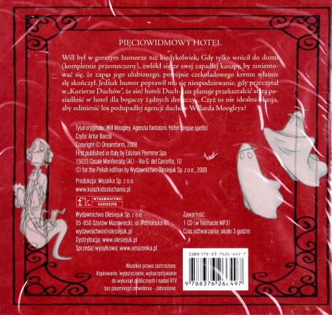 Will Moogley. Agencja Duchów. Tom 1. Pięciowidmowy hotel - Pierdomenico Baccalario [AUDIOBOOK] [CD-MP3]