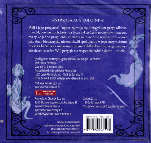 Will Moogley. Agencja Duchów. Tom 2. Wstrząsająca rodzinka - Pierdomenico Baccalario [AUDIOBOOK] [CD-MP3]