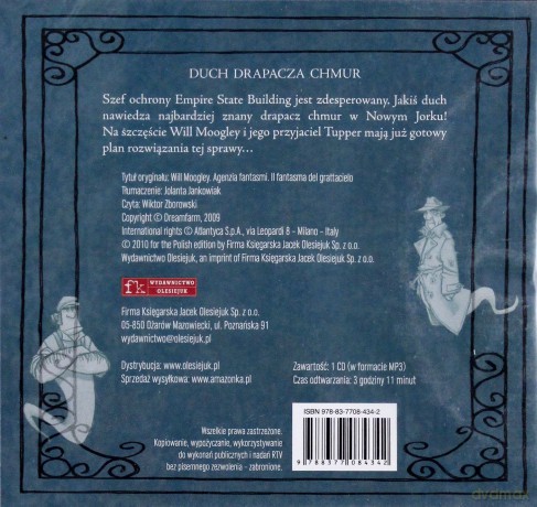 Will Moogley. Agencja duchów. Tom 3. Duch drapacza chmur - Pierdomenico Baccalario [AUDIOBOOK] [CD-MP3]