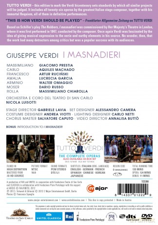 I Masnadieri - Tutto Verdi [DVD]