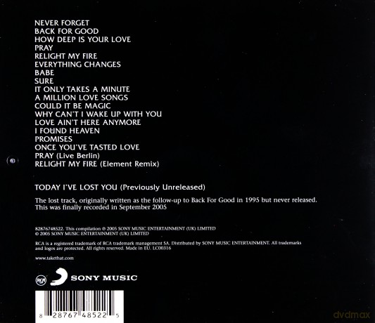 Take That: Never Forget - The Ultimate Collection [CD]