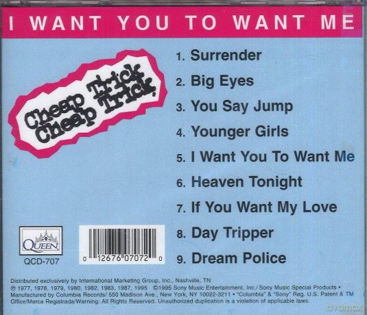Cheap Trick: I Want You To Want Me [CD]