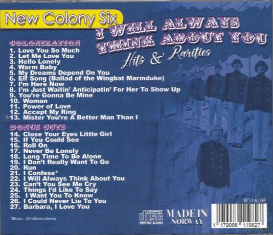 New Colony Six: I Will Always Think About You [CD]
