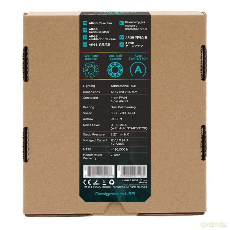 ICEBERG THERMAL IceGALE ARGB PWM - 120mm