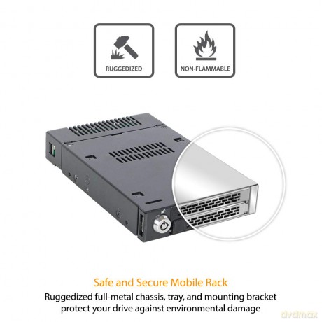 IcyDock 1xM.2 NVMe to 1x3.5" bay mobile