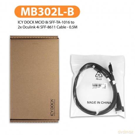 IcyDock MCIO 8i 74 pin SFF-TA-1016 to 2