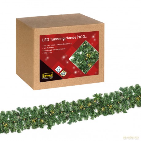 Idena: Idena Tannengirlande 100er LED Lichterke