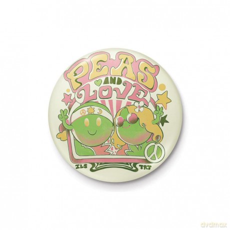 ILUSTRATA - Peas and Love - Button Badge