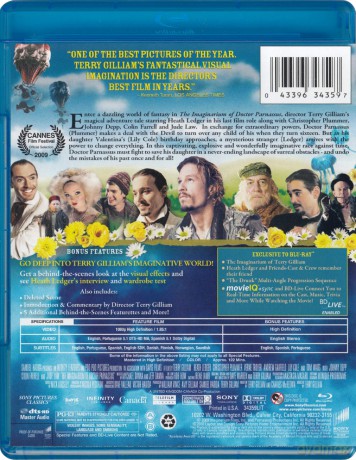 Imaginarium Of Doctor Parnassus [Blu-Ray]