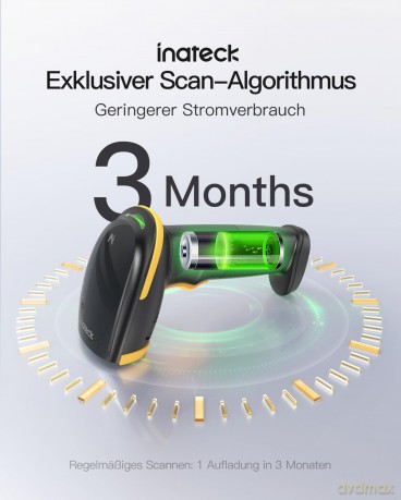 inateck Barcodescanner 21 black BCST-21_