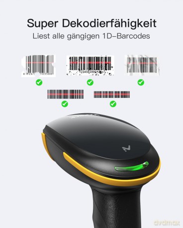 inateck Barcodescanner 21 black BCST-21_