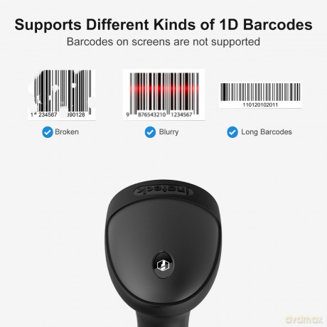 inateck Barcodescanner 33 black BCST-33_