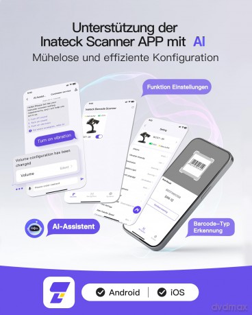 inateck Barcodescanner 35 black (BCST-35