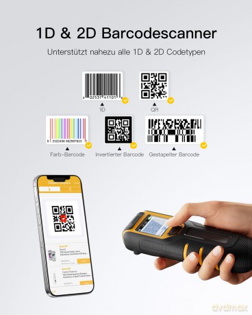 inateck Barcodescanner 47 black BCST-47_