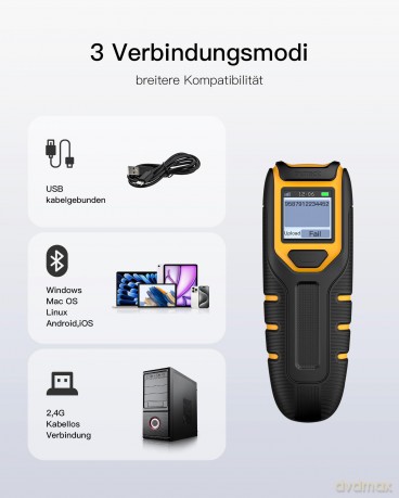 inateck Barcodescanner 47 black BCST-47_