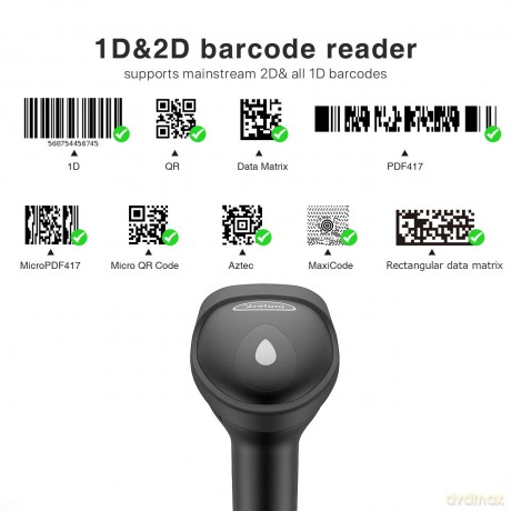 inateck Barcodescanner 50 black BCST-50_