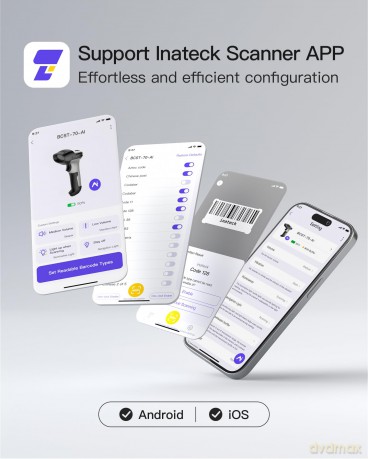 inateck Barcodescanner 70 AI gray BCST-7