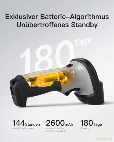 inateck Barcodescanner 70 gray BCST-70_g