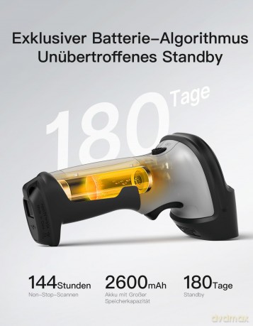 inateck Barcodescanner 72 gray (BCST-72_