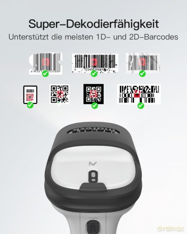 inateck Barcodescanner 72 gray (BCST-72_