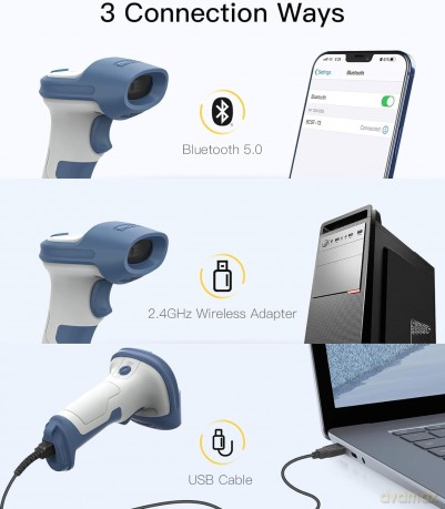 inateck Barcodescanner 73 white blue BCS