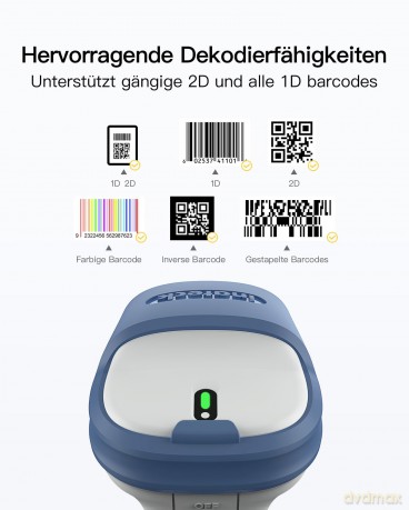 inateck Barcodescanner 73 white blue BCS