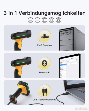 inateck Barcodescanner 75S black BCST-75