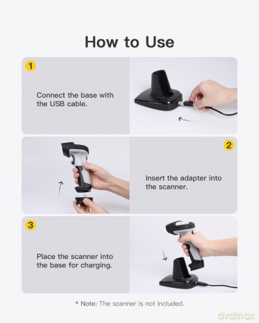 inateck Barcodescanner BS04001 2-1 Base
