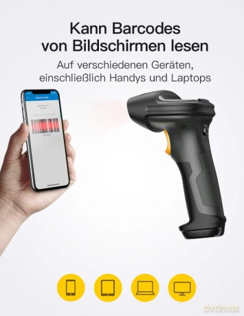 inateck Barcodescanner P7 dark gray BCST