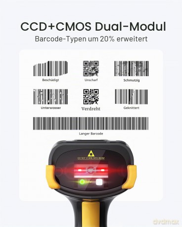 inateck Barcodescanner Pro 8 black Pro 8