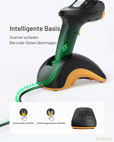 inateck Barcodescanner Pro 8 black Pro 8