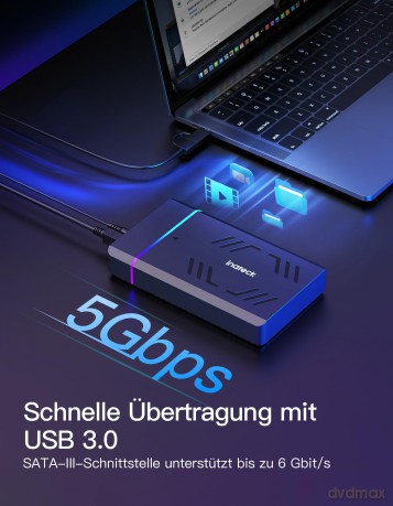 Inateck Festplattengeh.RGB 3.5" USB 3.0