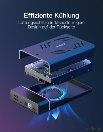 Inateck Festplattengeh.RGB 3.5" USB 3.0