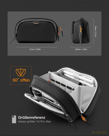 inateck Kabeltasche AB03011 black 23,5cm