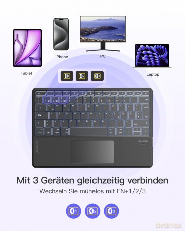 inateck Keyboard 01104 gray KB01104_gray