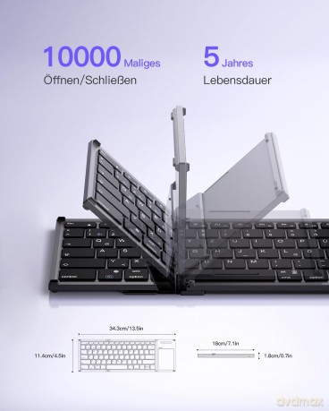 inateck Keyboard 06101 steel gray KB0610