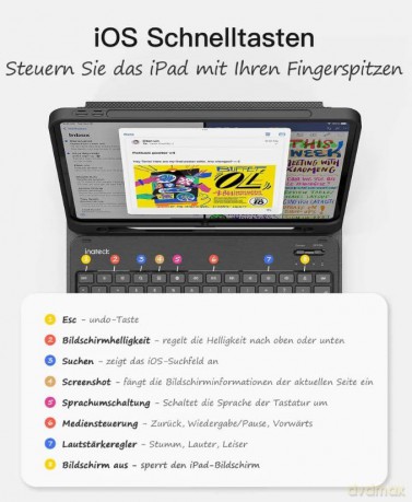 inateck Keyboard iPad 04002 black KB0400