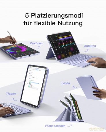 inateck Keyboard iPad 04111 purple KB041
