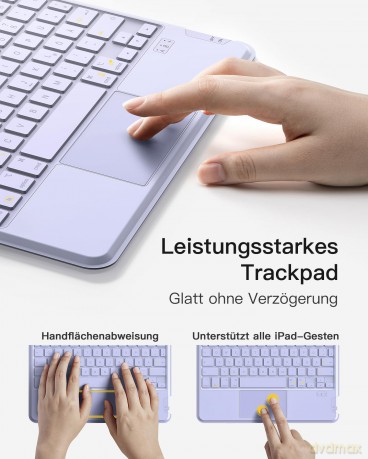 inateck Keyboard iPad 04111 purple KB041