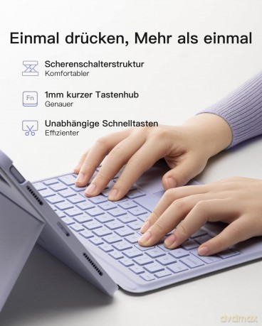 inateck Keyboard iPad 04111 purple KB041