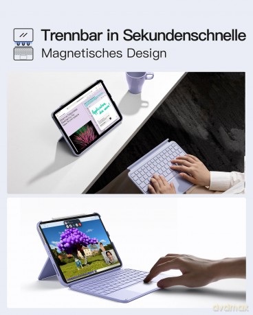 inateck Keyboard iPad 04122 purple KB041