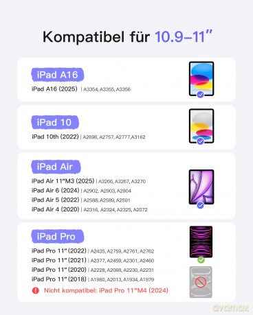 inateck Keyboard iPad 04122 purple KB041