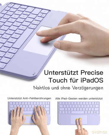inateck Keyboard iPad 04122 purple KB041