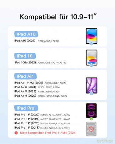 inateck Keyboard iPad 11" iPad Air 4/5Ge