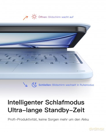 inateck Keyboard iPad 11" QWERTZ blue