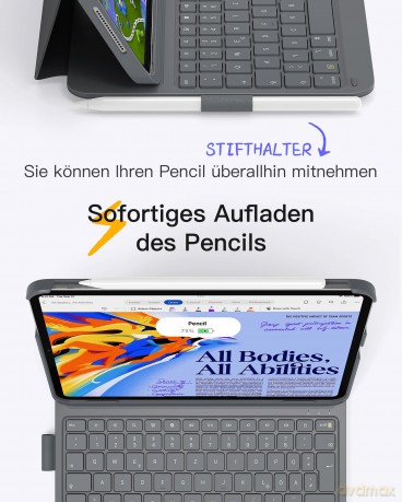 inateck Keyboard iPad 2007 gray (BK2007_